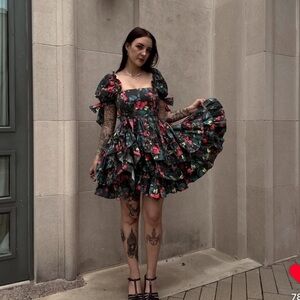 Fancifull Doll Raspberry Mini Liaison Dress